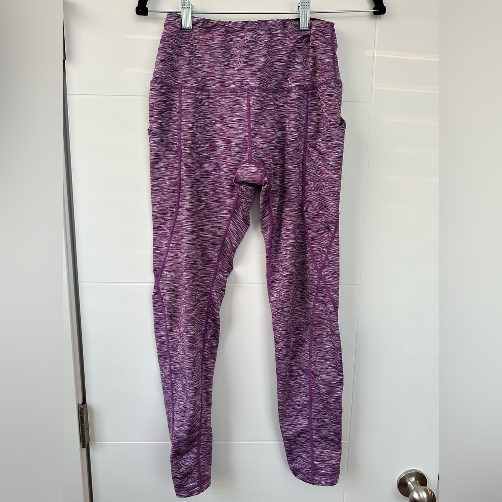Women's Purple Patterned Leggings